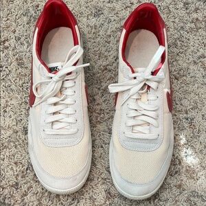 Nike White and Red Casual Sneakers